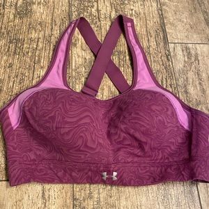 Medium purple Under Armour sports bra